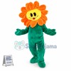 Blooming Green Sunflower Mascot Costume