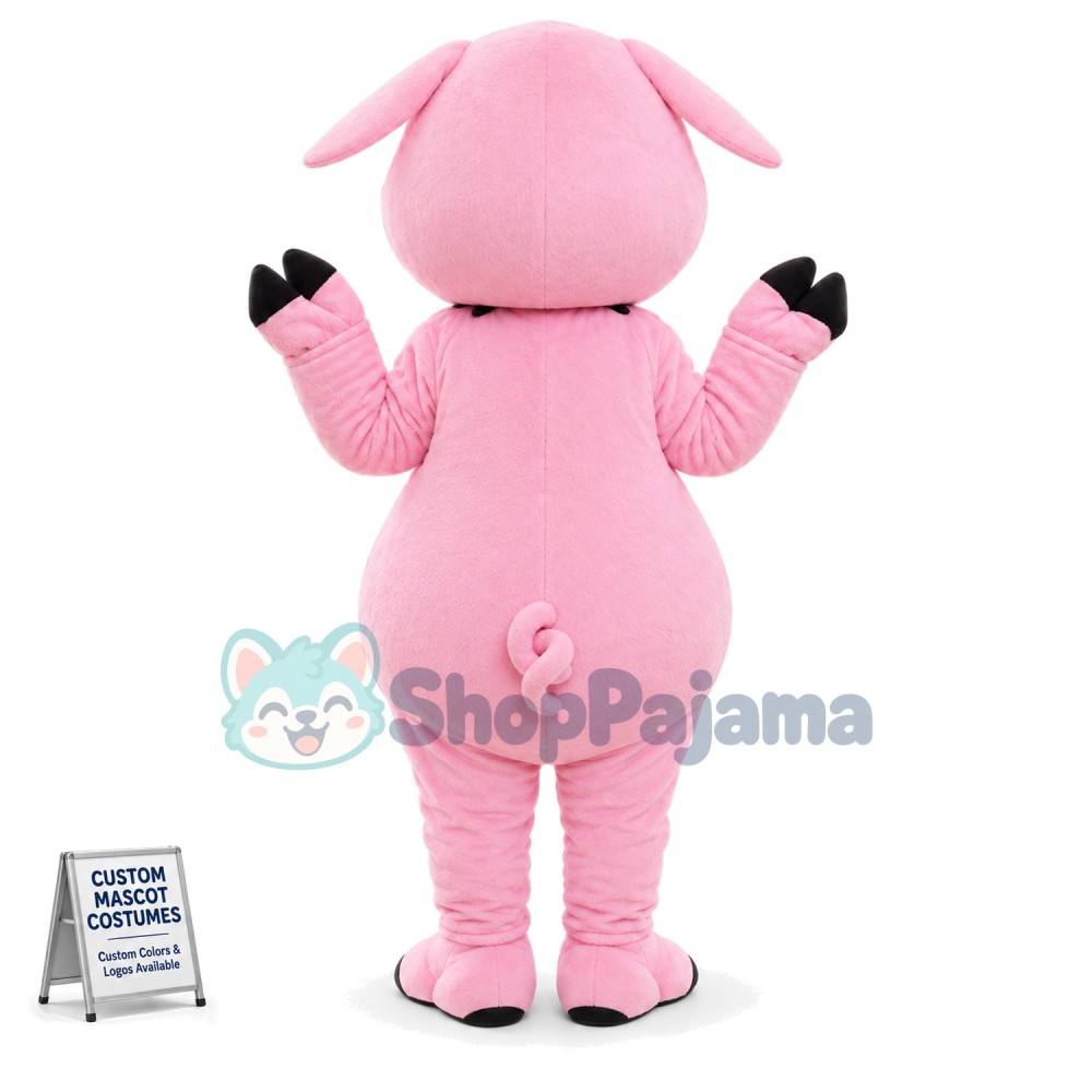 Adult Sharp Teeth Pig Mascot Costume