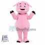 Adult Sharp Teeth Pig Mascot Costume