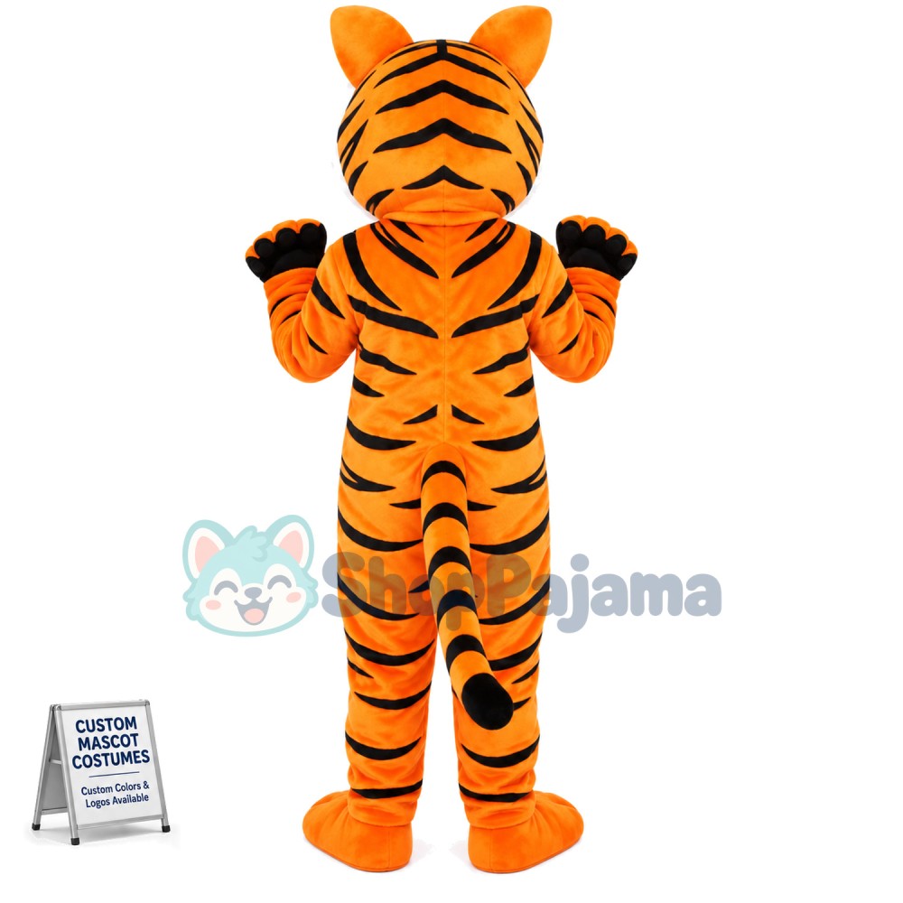 Blue Eyes Tiger Mascot Costume