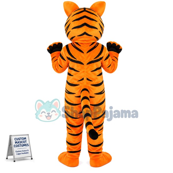 Blue Eyes Tiger Mascot Costume