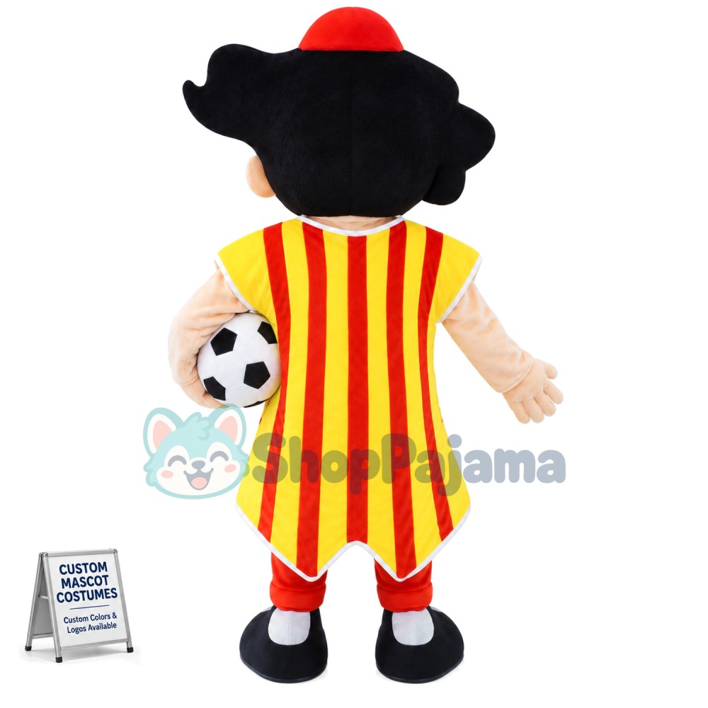 Brazilian Football Boy Mascot Costume