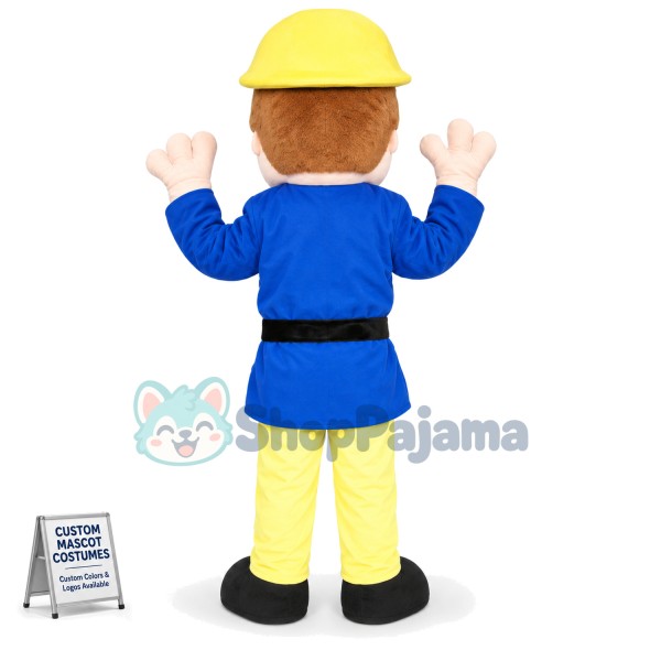 British Blue Sheriff Mascot Costume