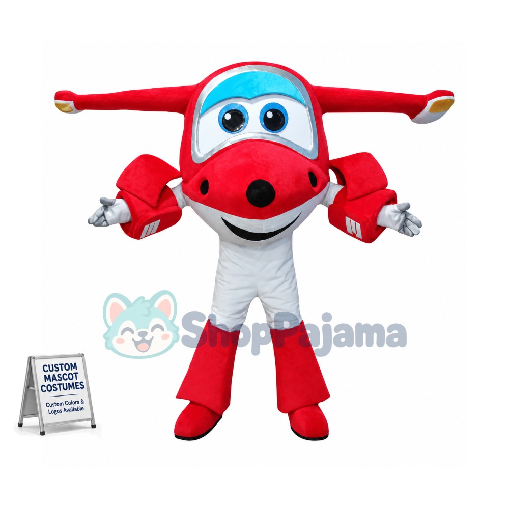 Jett Mascot Super Wings Costume