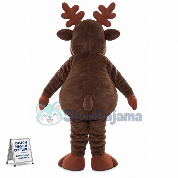 Christmas Brown Elk Mascot Costume