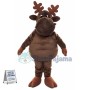 Christmas Brown Elk Mascot Costume