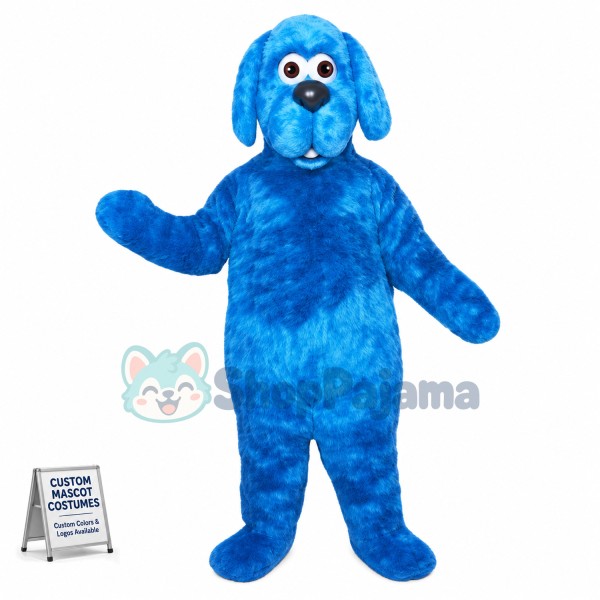 Adult Size Blue Dog Mascot Costume