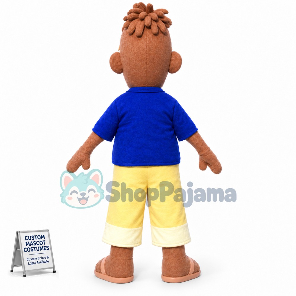 Black Simpson Father Mascot Cartoon Costume
