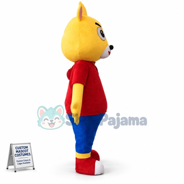Adult Size Happy Bear Mascot Costume