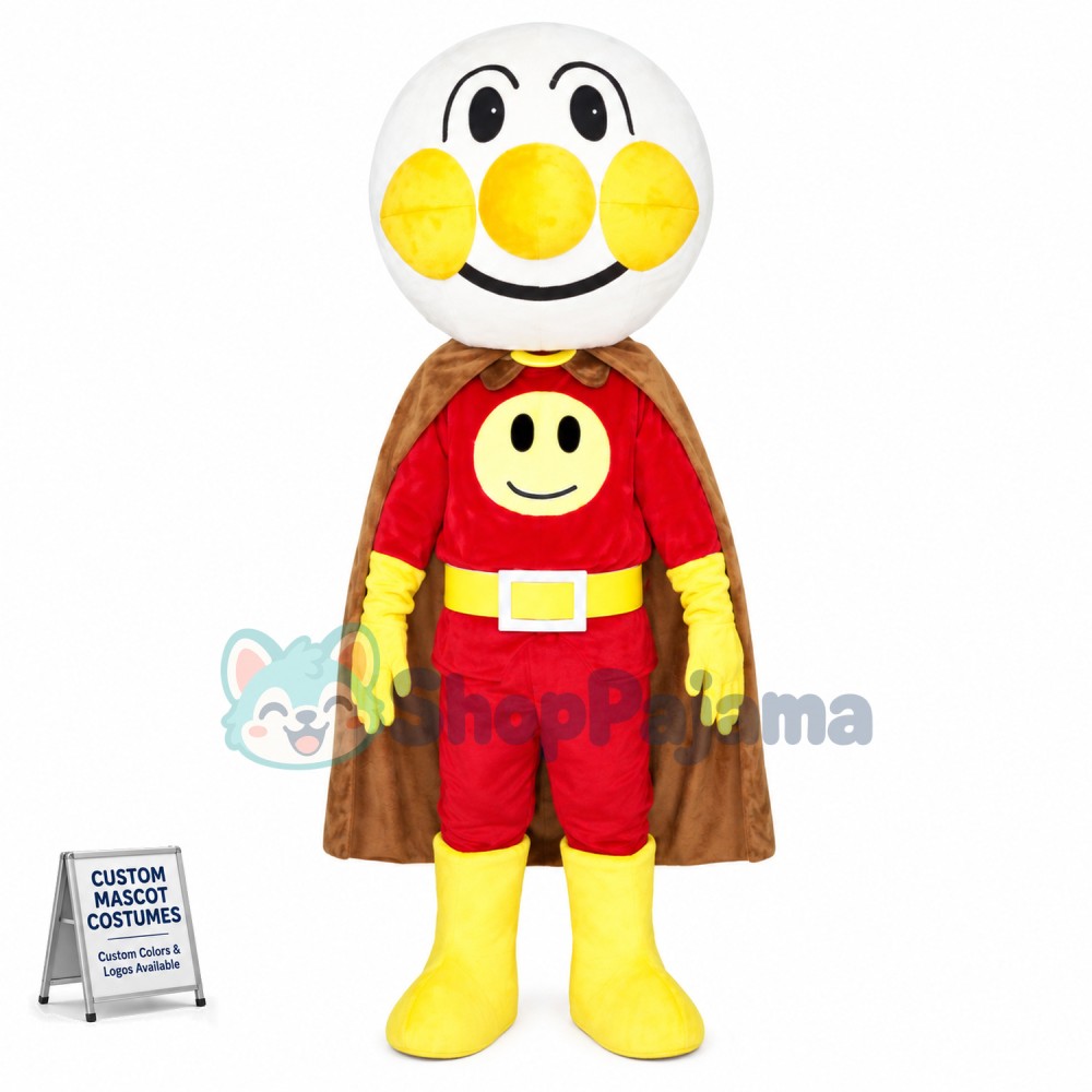 Justice Anpanman Mascot Cartoon Costume