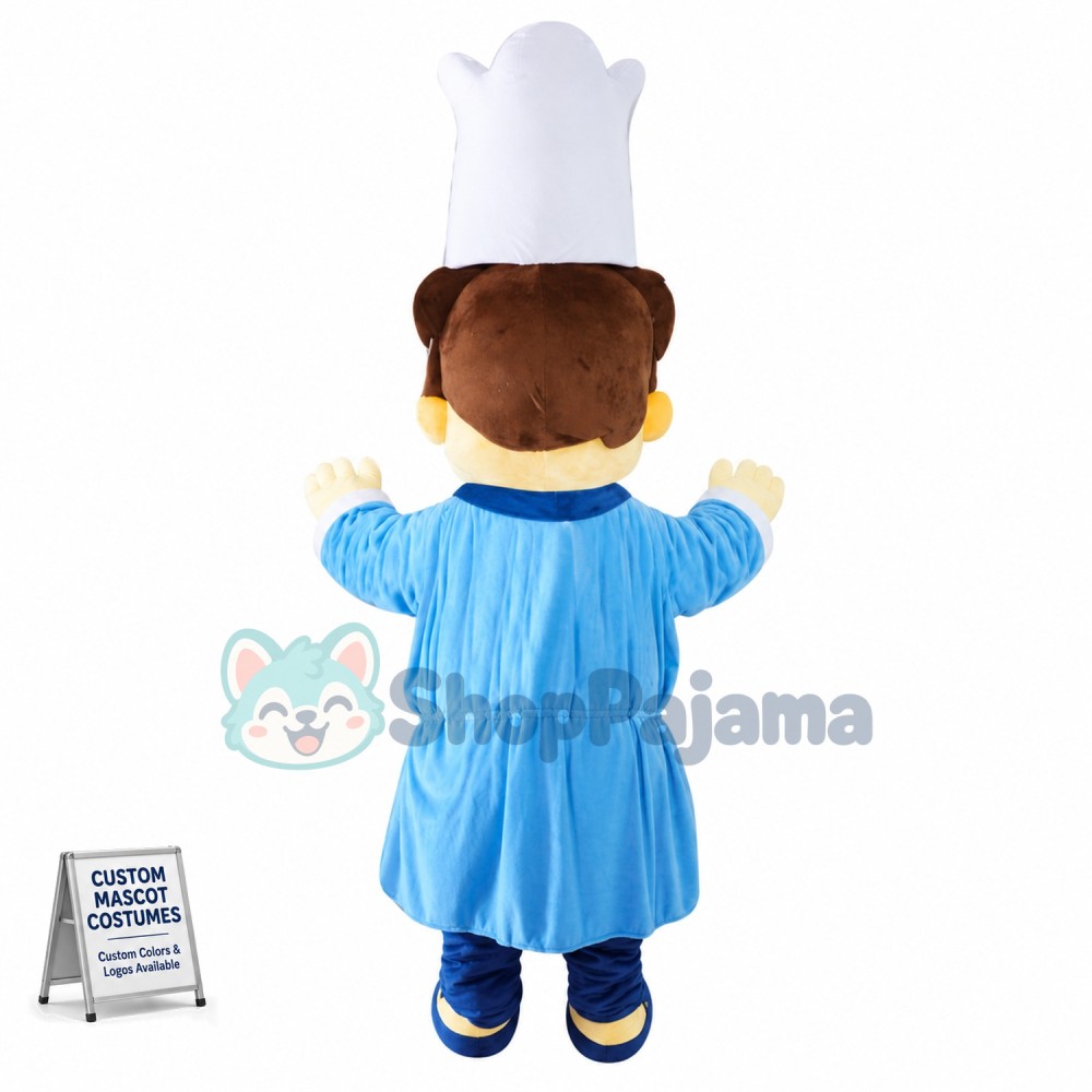 Chef Of Japanese Sushi Restaurant Mascot Costume