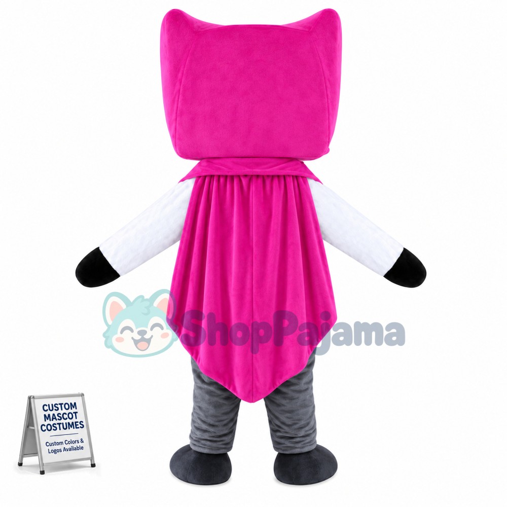 Purple Cloak Demon Mascot Costume