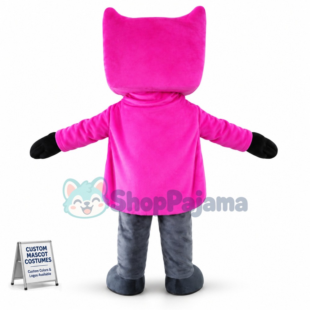 Purple Cloak Demon Mascot Costume