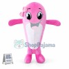 Little Pink Bow Dolphin Mascot Costume