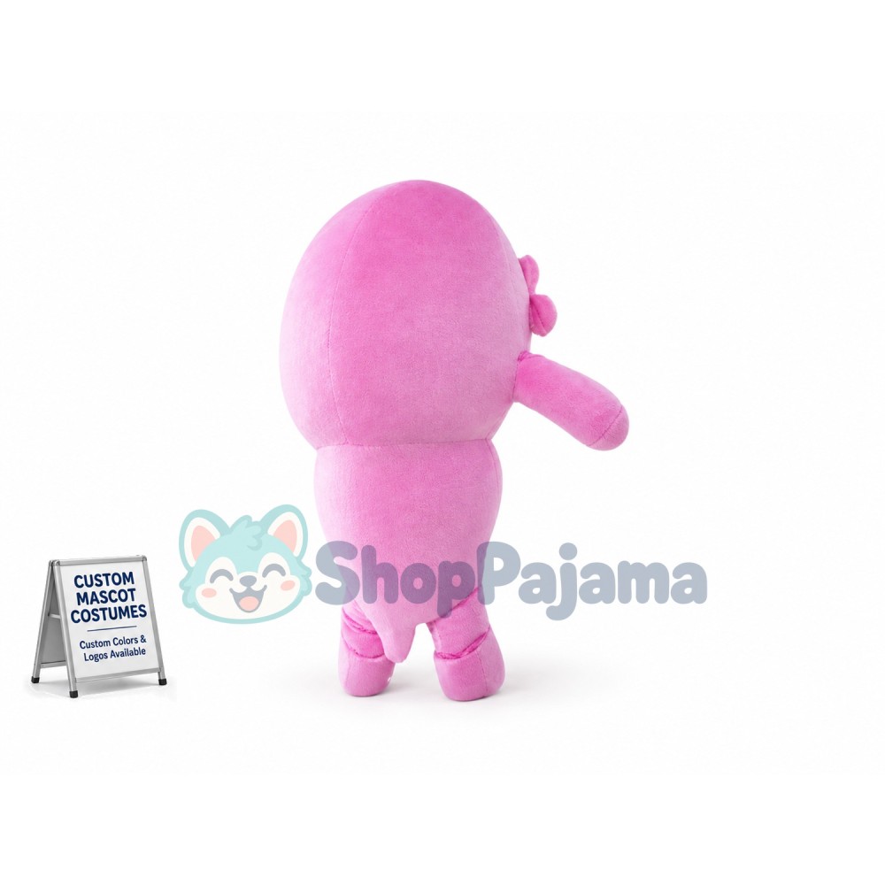 Little Pink Bow Dolphin Mascot Costume