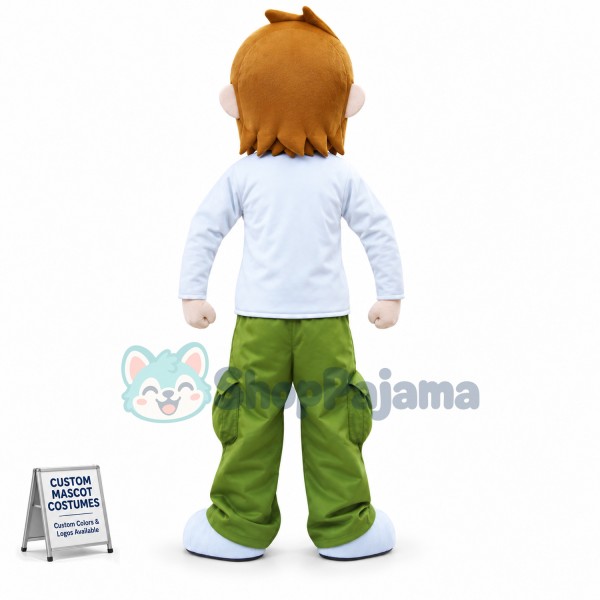 Adventure Boy Mascot Cartoon Costume