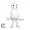 All Over White Smile Doll Mascot Costume