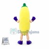 Banana In Purple Glasses Mascot Costume