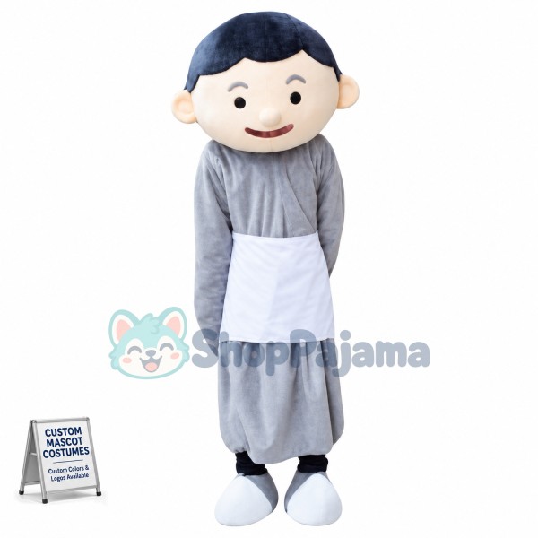 Active Young Apprentice Mascot Costume