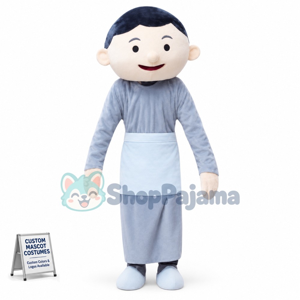 Active Young Apprentice Mascot Costume
