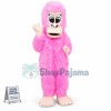Plush Long Fur Pink Orangutan Mascot Costume