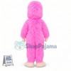 Plush Long Fur Pink Orangutan Mascot Costume