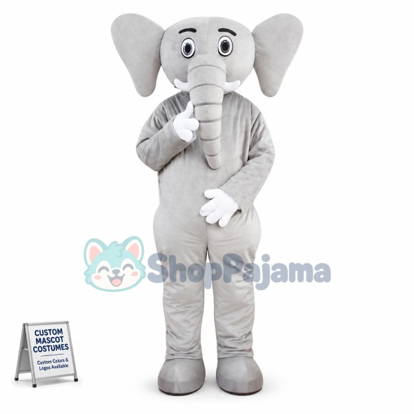 The Decent Little Elephant Mascot Costume