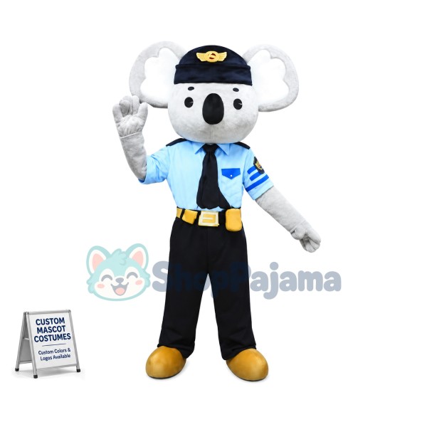 The Majestic Koala Police Mascot Costume