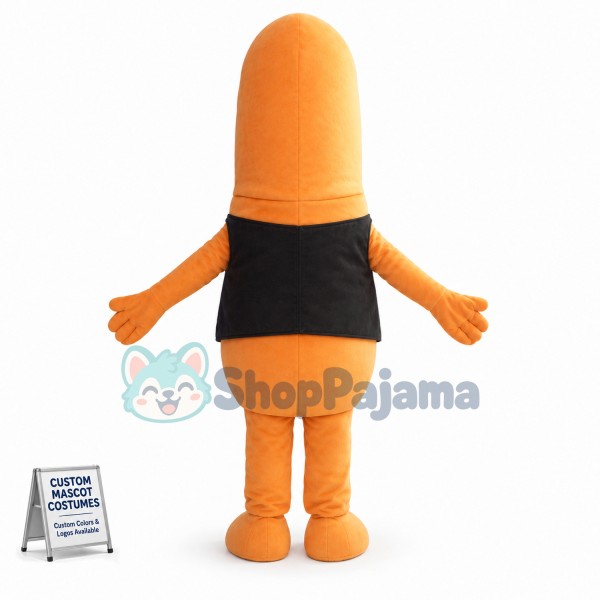 Buck Teeth Ham Sausage Mascot Cartoon Costume