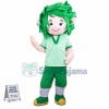 Green Afro Male Nurse Mascot Costume