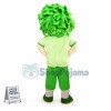 Green Afro Male Nurse Mascot Costume