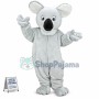 Big Ears Gray Koala Mascot Costume
