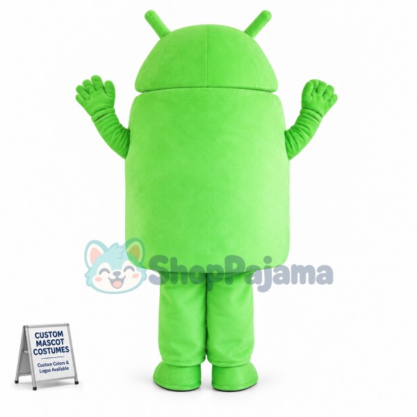 Android System Robot Mascot Costume