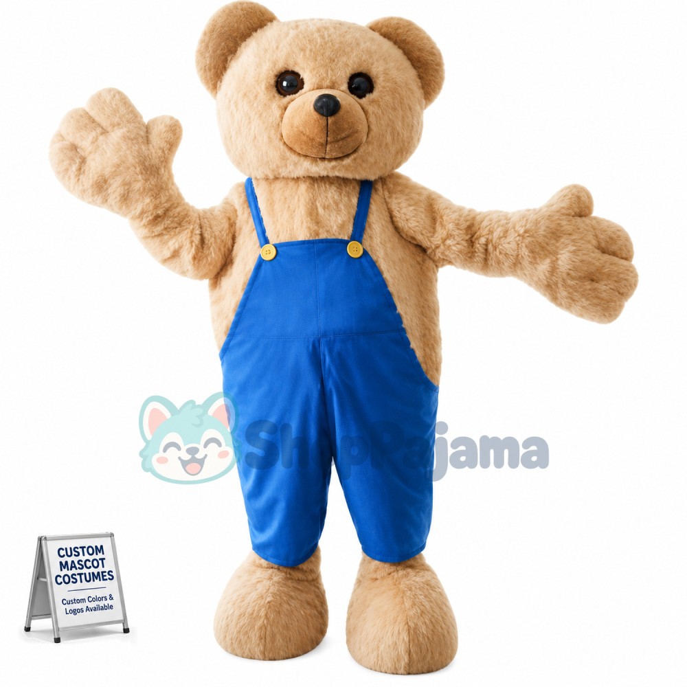 Teddy Bear In The Pants Mascot Costume