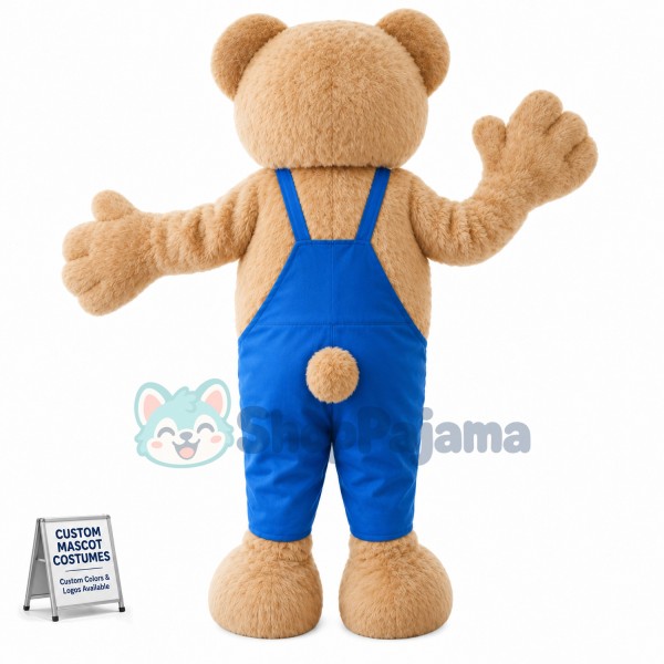 Teddy Bear In The Pants Mascot Costume