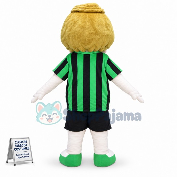 Boy In The Green Striped Shirt Mascot Costume