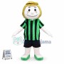 Boy In The Green Striped Shirt Mascot Costume