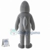Turning Around Gray Shark Mascot Costume