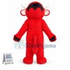 Red Furry Yak Mascot Costume