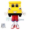Cartoon Yellow Locomotive Mascot Costume
