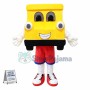 Cartoon Yellow Locomotive Mascot Costume