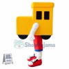 Cartoon Yellow Locomotive Mascot Costume