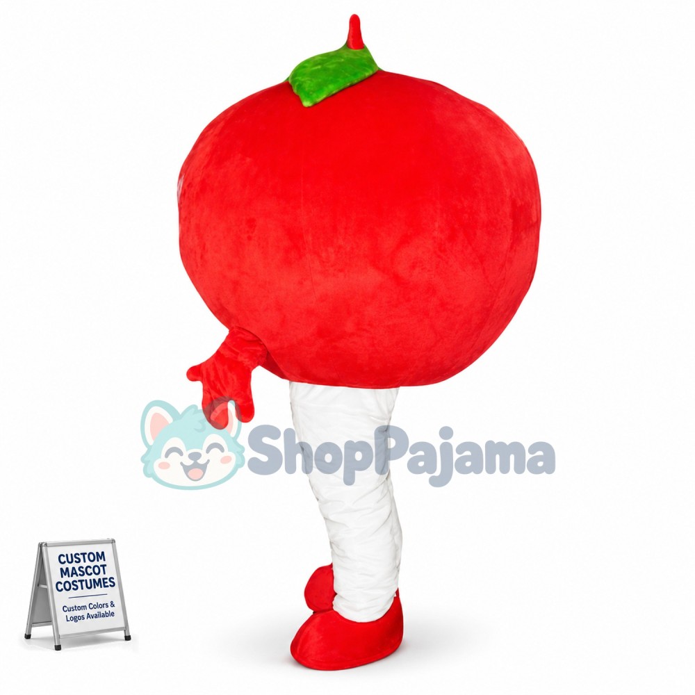 Sweet Red Apple Mascot Costume