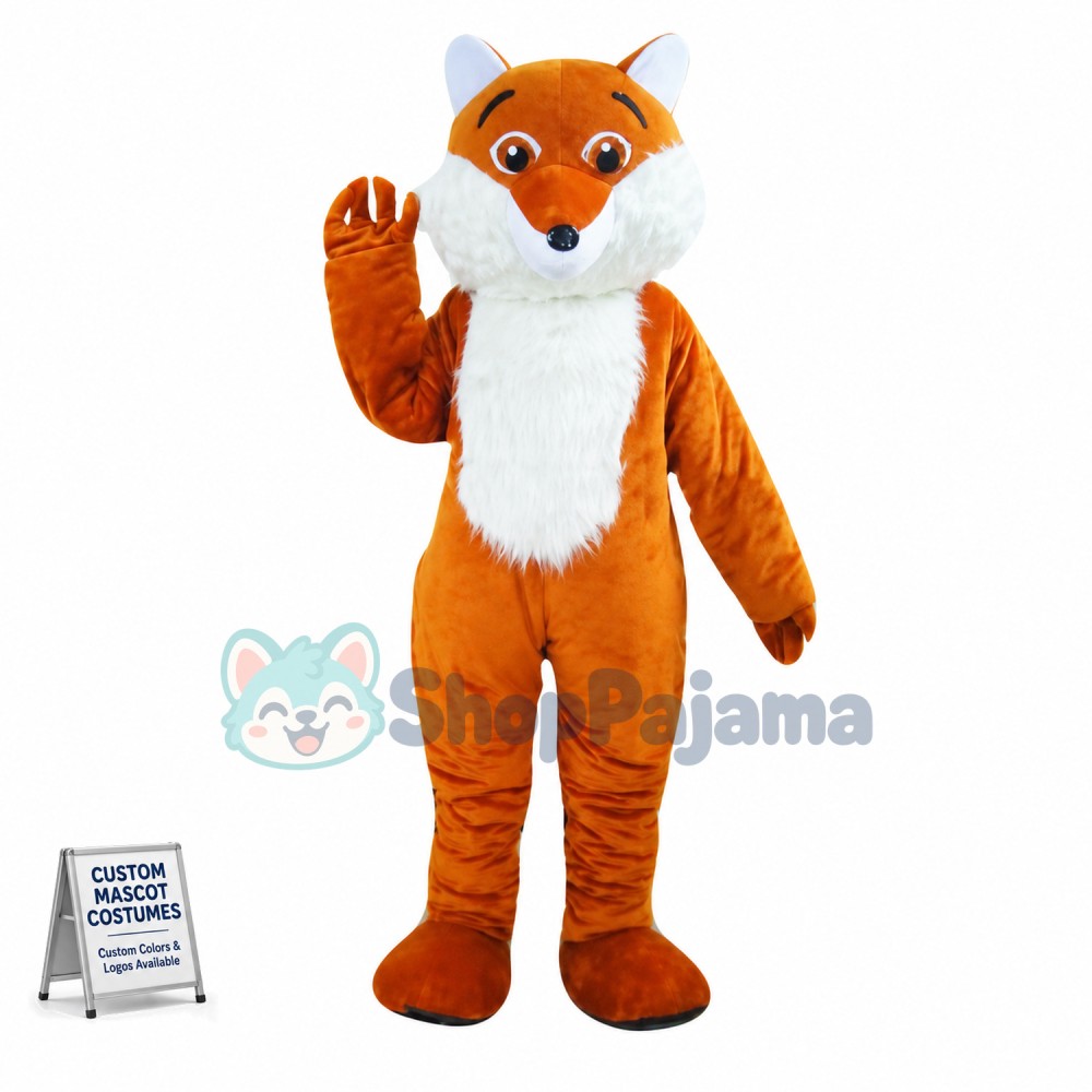 Young Brown Fox Mascot Costume