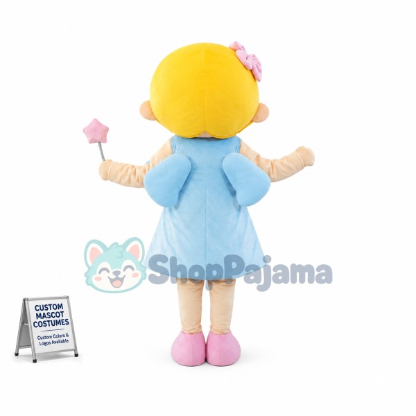 Peace Blond Angel Mascot Costume