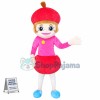 Red Cherry Girl Mascot Costume