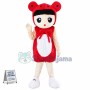 Brunette Strawberry Girl Mascot Costume