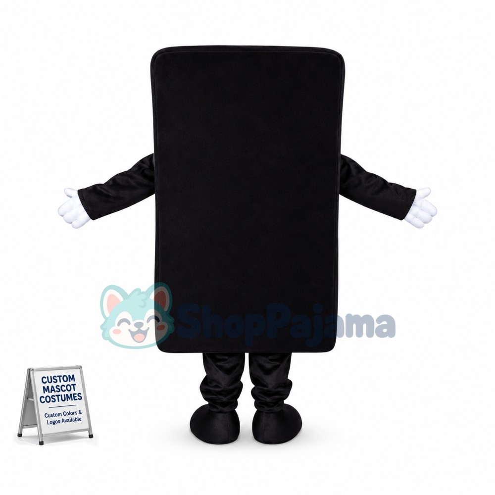 Black Apple Phone Mascot Costume