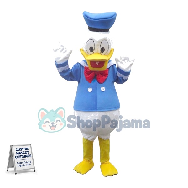 Donald Duck In Blue Sailor Suit Mascot Costume