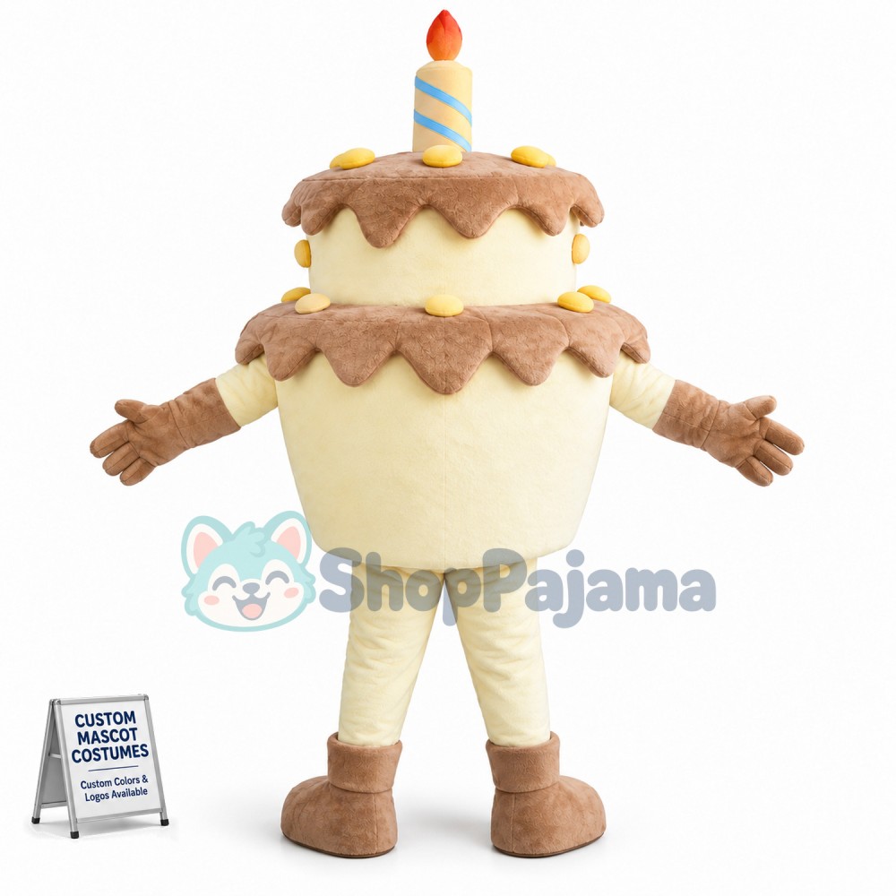 Double Birthday Cake Mascot Costume